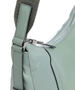 W92T Umhängetasche recyceltes Nylon graugrün