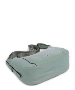 W92T Umhängetasche recyceltes Nylon graugrün