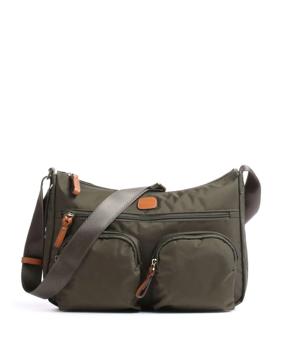 X-Collection Schultertasche recyceltes Nylon olivgrün