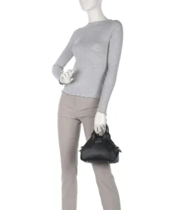 Yasmine Grain Small Handtasche Polyurethane schwarz