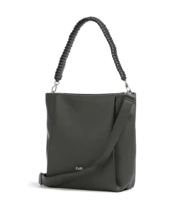 Yuna YU120 Beuteltasche Lederimitat dunkelgrau