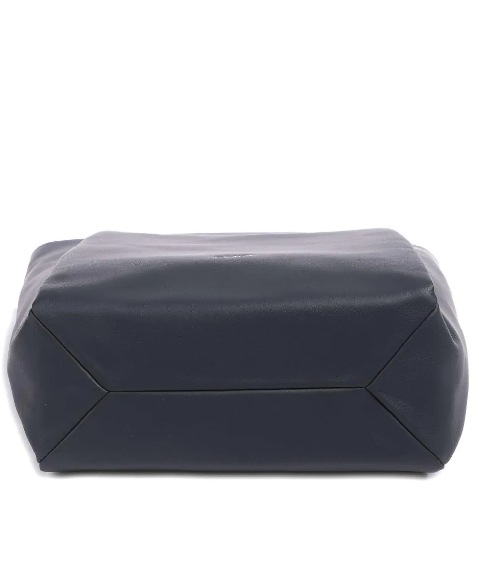 Yuna YU120 Beuteltasche Lederimitat dunkelblau