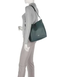 Yuna YU120 Beuteltasche Lederimitat dunkelgrün