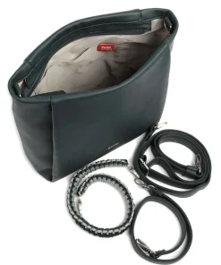 Yuna YU120 Beuteltasche Lederimitat dunkelgrün