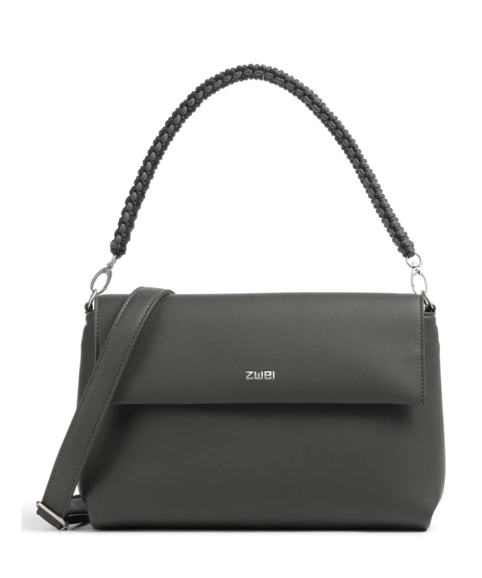 Yuna YU60 Schultertasche Lederimitat dunkelgrau