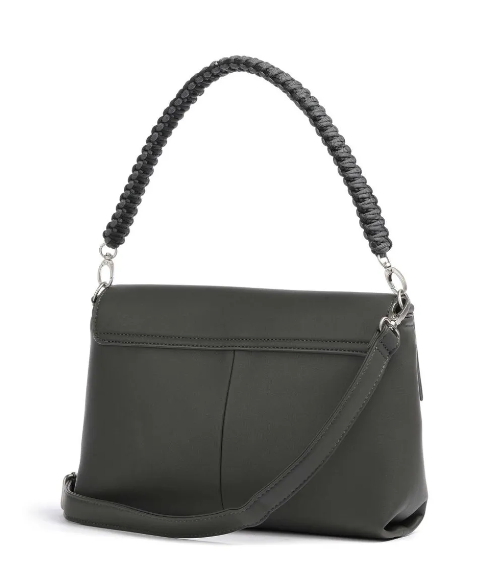 Yuna YU60 Schultertasche Lederimitat dunkelgrau