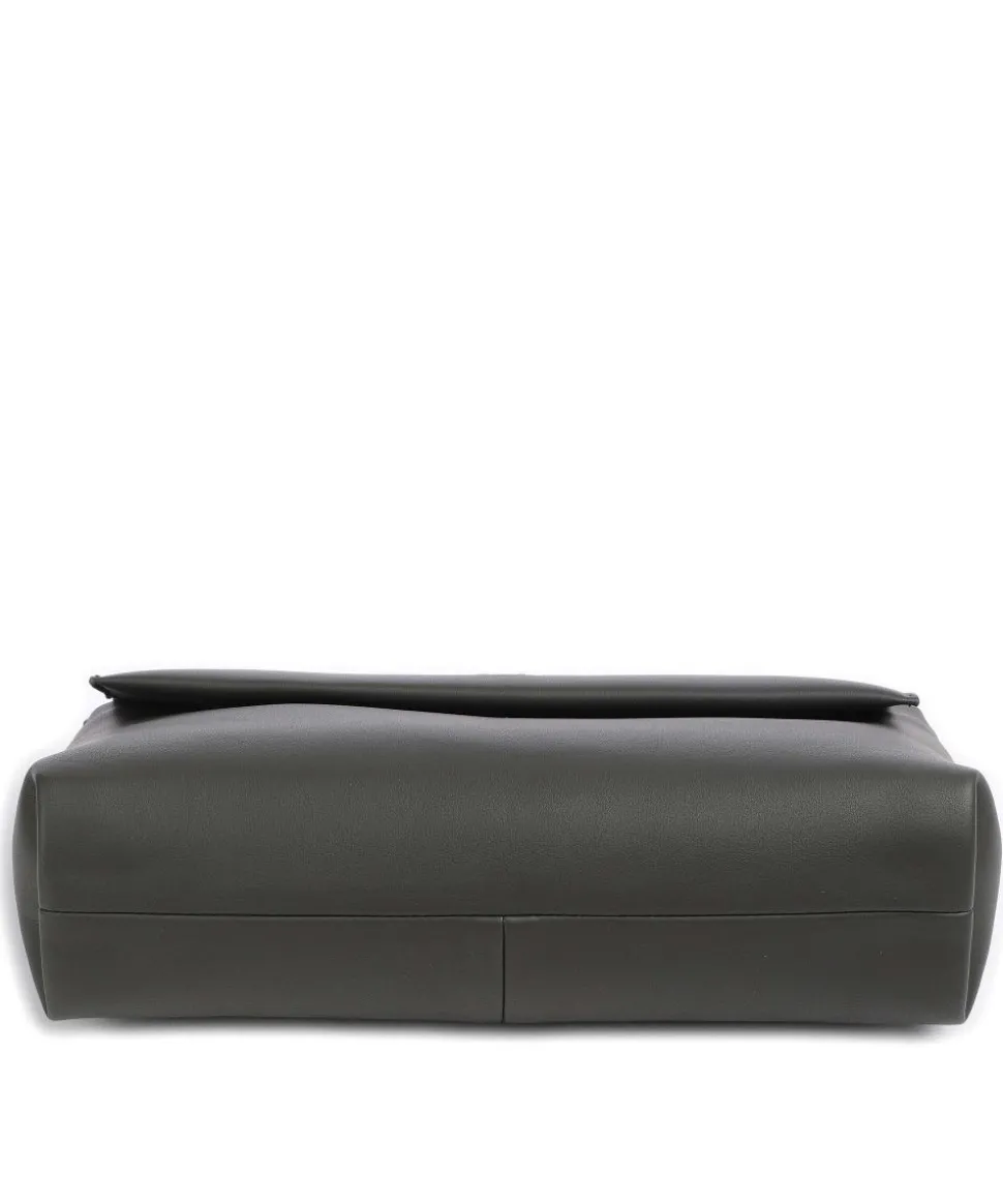 Yuna YU60 Schultertasche Lederimitat dunkelgrau