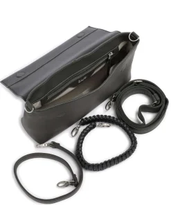 Yuna YU60 Schultertasche Lederimitat dunkelgrau