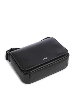 Zair Umhängetasche Leder schwarz