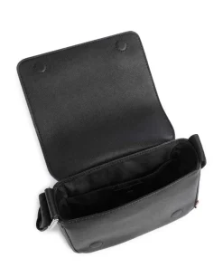 Zair Umhängetasche Leder schwarz