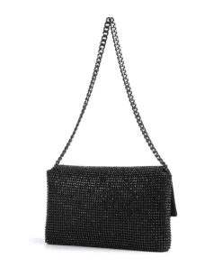 Zalina Schultertasche Aluminium, Polyester schwarz