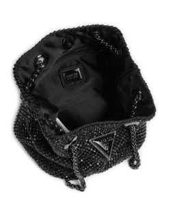 Zalina Schultertasche Aluminium schwarz