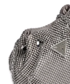 Zalina Schultertasche Aluminium silber