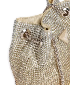 Zalina Schultertasche Aluminium gold