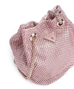 Zalina Schultertasche Aluminium rosa