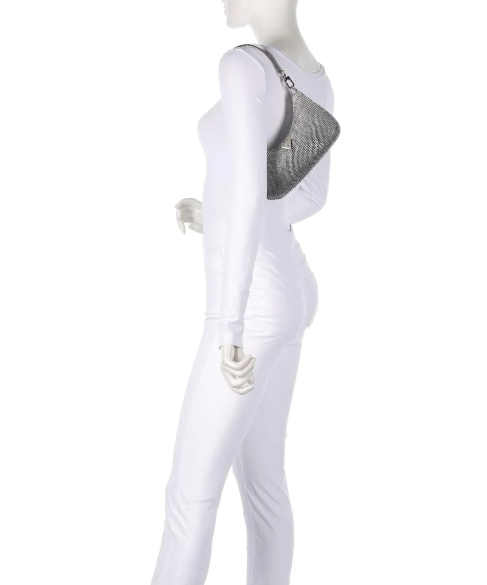 Zalina Schultertasche Aluminium silber