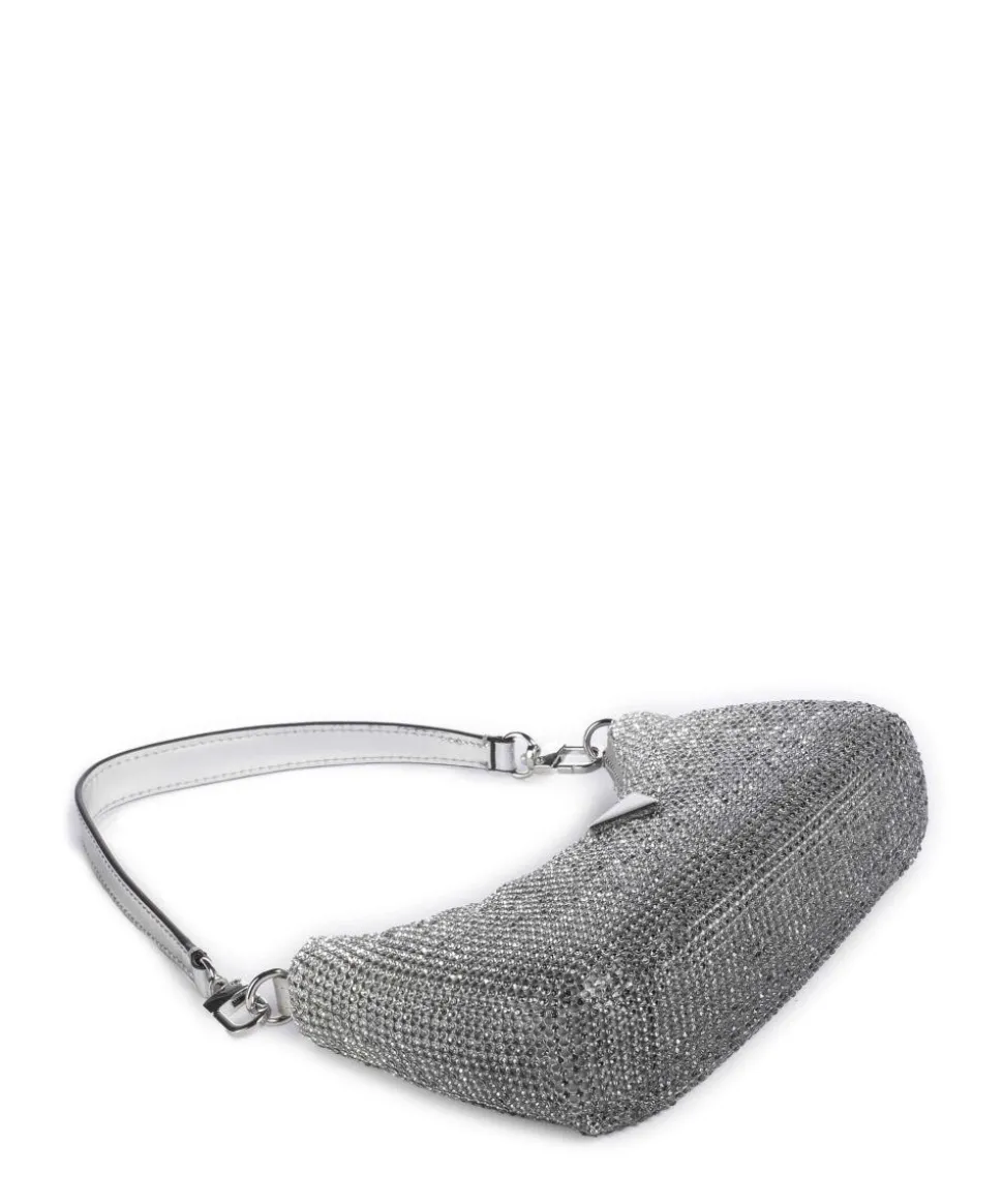 Zalina Schultertasche Aluminium silber