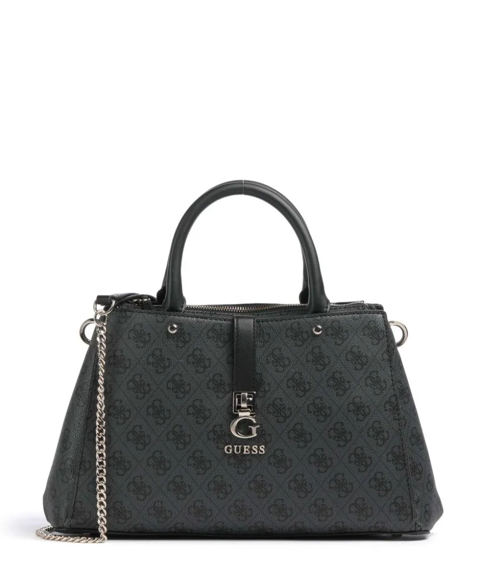 Zamira Handtasche Lederimitat dunkelgrau