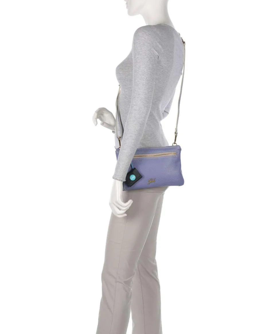 Zante Olly Umhängetasche genarbtes Kalbsleder violett