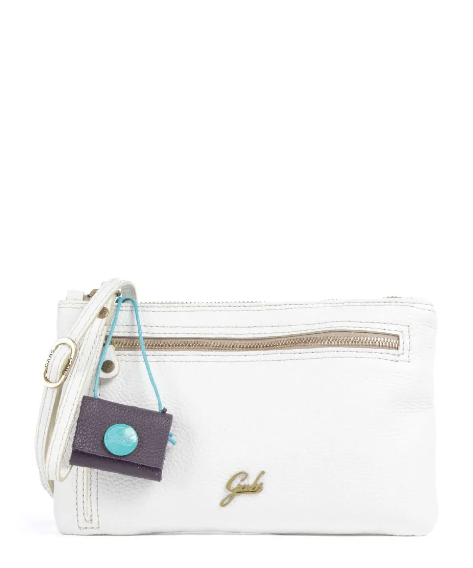 Zante Olly Umhängetasche genarbtes Kalbsleder weiß