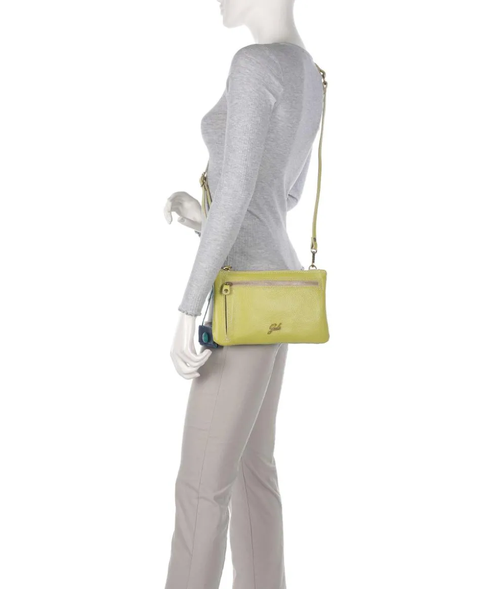 Zante Olly Umhängetasche genarbtes Kalbsleder grün