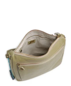 Zante Polly Beuteltasche genarbtes Kalbsleder grün