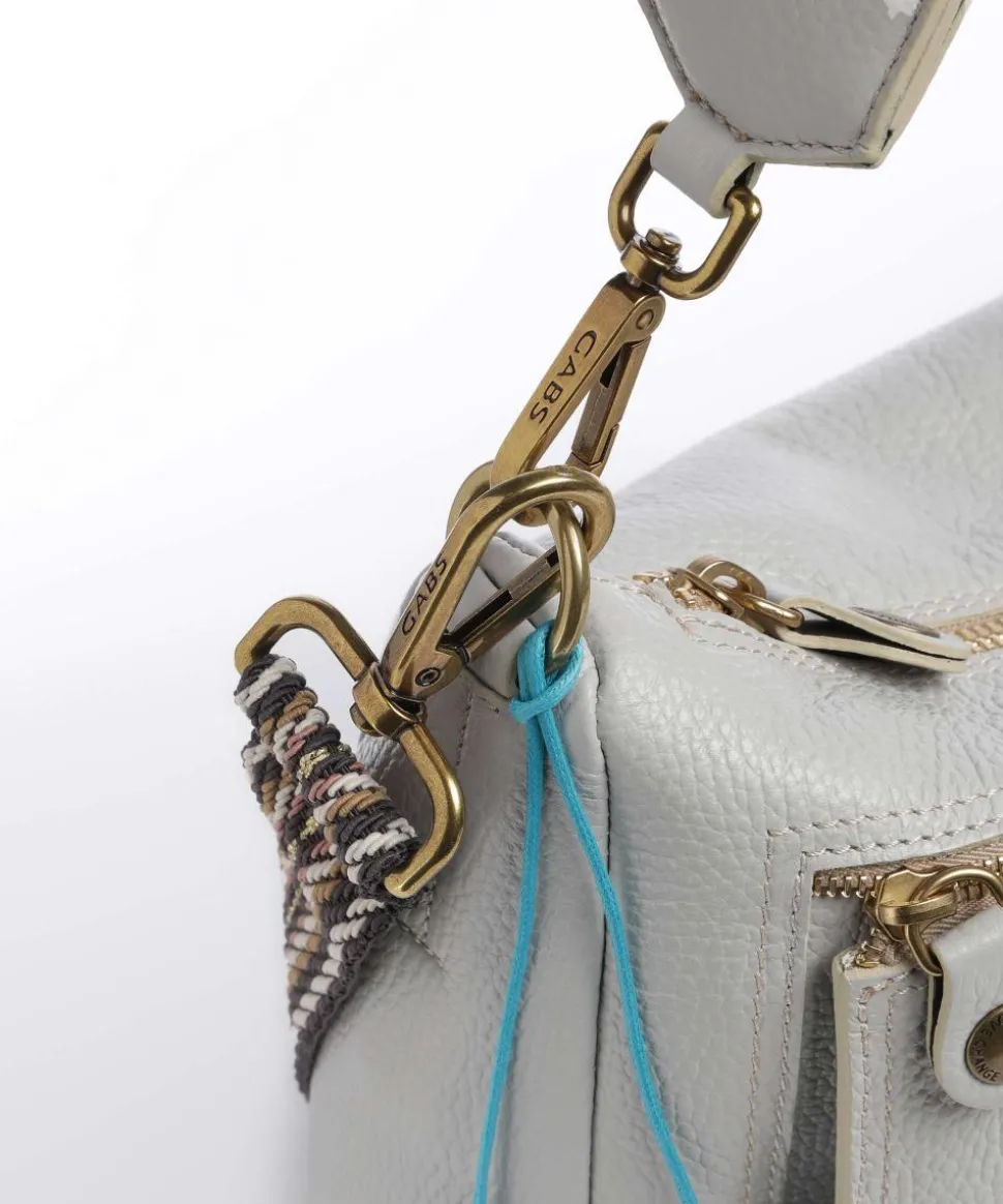 Zante Polly Beuteltasche genarbtes Kalbsleder hellgrau