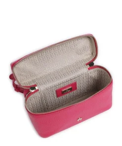 Zelda XS Umhängetasche genarbtes Rindsleder pink