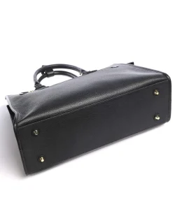 Zelea Handtasche 13″ genarbtes Kalbsleder schwarz