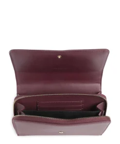 Zero Re Geldbörse Lederimitat brombeer