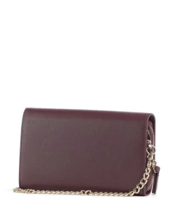 Zero Re Geldbörse Lederimitat brombeer