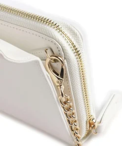 Zero Re Geldbörse Lederimitat weiß