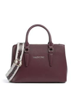 Zero Re Handtasche Lederimitat brombeer