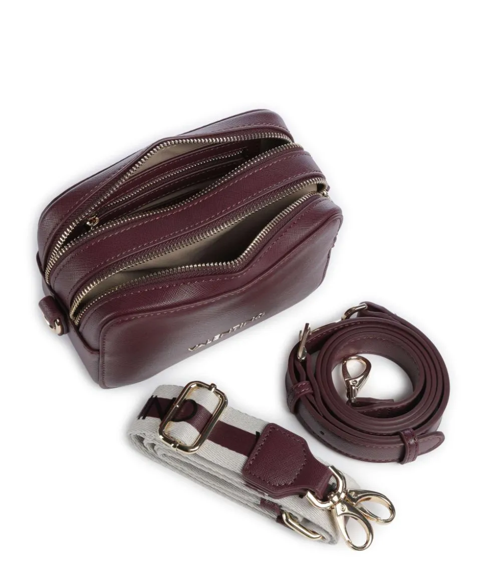 Zero Re Umhängetasche Lederimitat brombeer