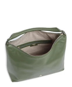 Zita M Beuteltasche genarbtes Rindsleder dunkelgrün