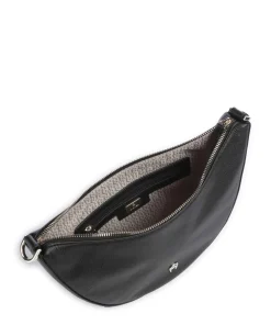 Zita S Umhängetasche genarbtes Rindsleder schwarz