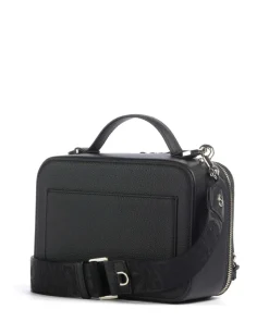 Zita S Umhängetasche genarbtes Rindsleder schwarz