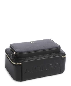 Zita S Umhängetasche genarbtes Rindsleder schwarz