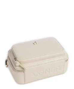 Zita S Umhängetasche genarbtes Rindsleder creme