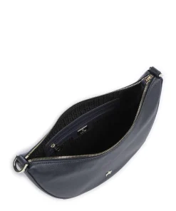 Zita S Umhängetasche genarbtes Rindsleder dunkelblau