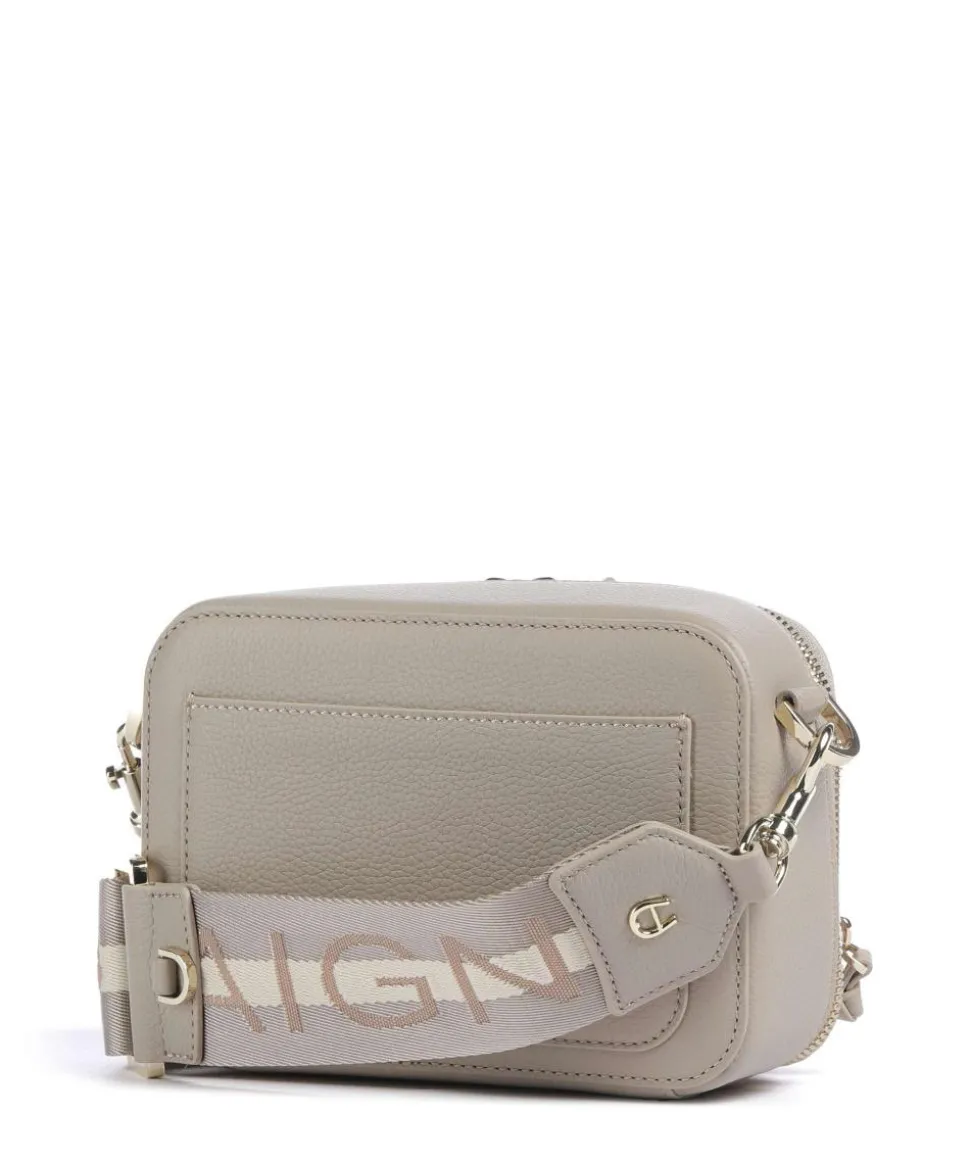 Zita S Umhängetasche genarbtes Rindsleder beige