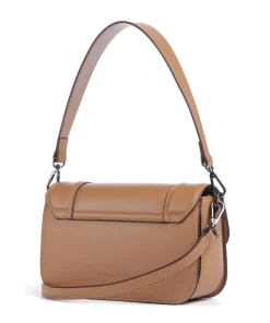 Zita Schultertasche Lederimitat cognac