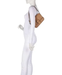 Zita Schultertasche Lederimitat cognac