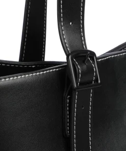 Zita Shopper Lederimitat schwarz