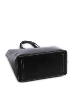 Zita Shopper Lederimitat schwarz