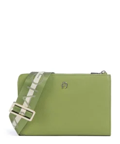 Zita Umhängetasche genarbtes Rindsleder grün