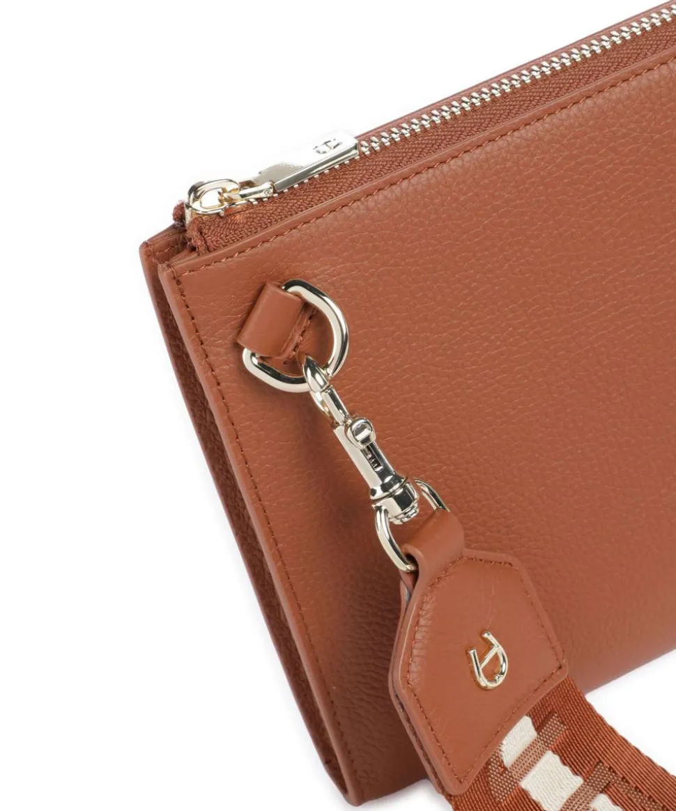 Zita Umhängetasche genarbtes Rindsleder braun