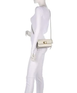 Zoe Schultertasche fein genarbtes Rindsleder creme