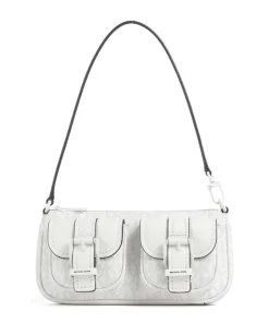 Zoe Small Schultertasche Lederimitat weiß