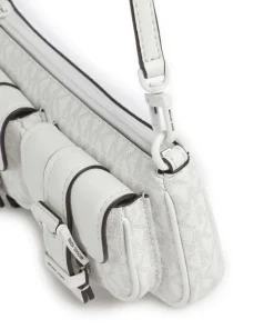 Zoe Small Schultertasche Lederimitat weiß